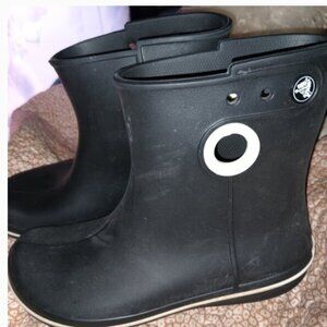 Crocs Black All Weather Rainboots Size 6W